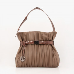 Bolso de mano taupe