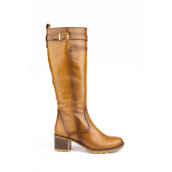 Bota piel camel